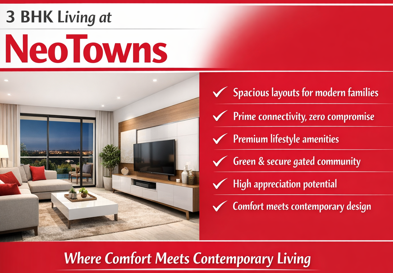 3 BHK Flats for Sale 